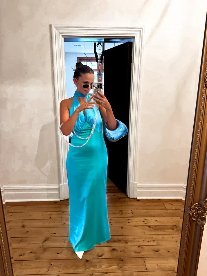 The Wolf Gang Oahu Slip Dress - Aquamarine