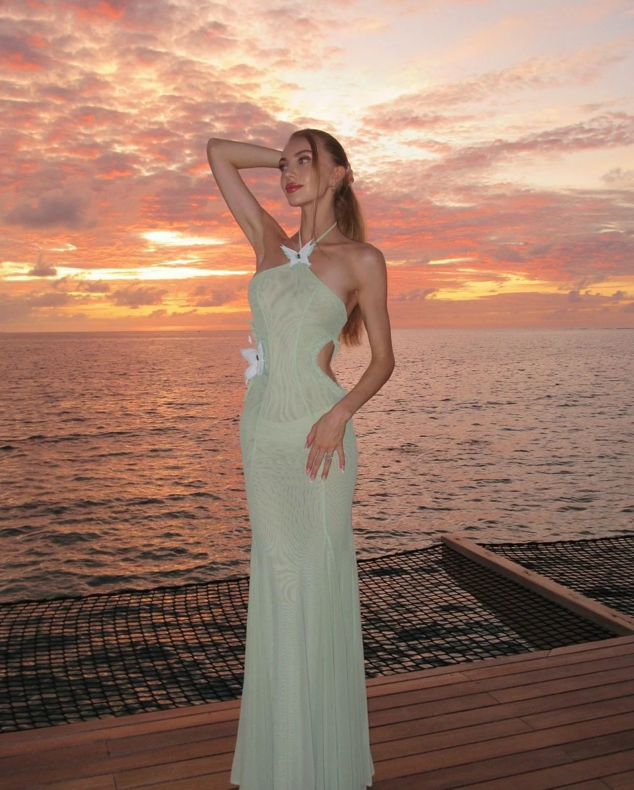 Huelleyrose Darya Dress - Green
