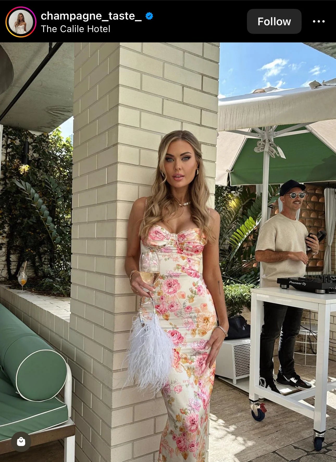 House Of CB Josefina Ivory Floral Maxi Dress