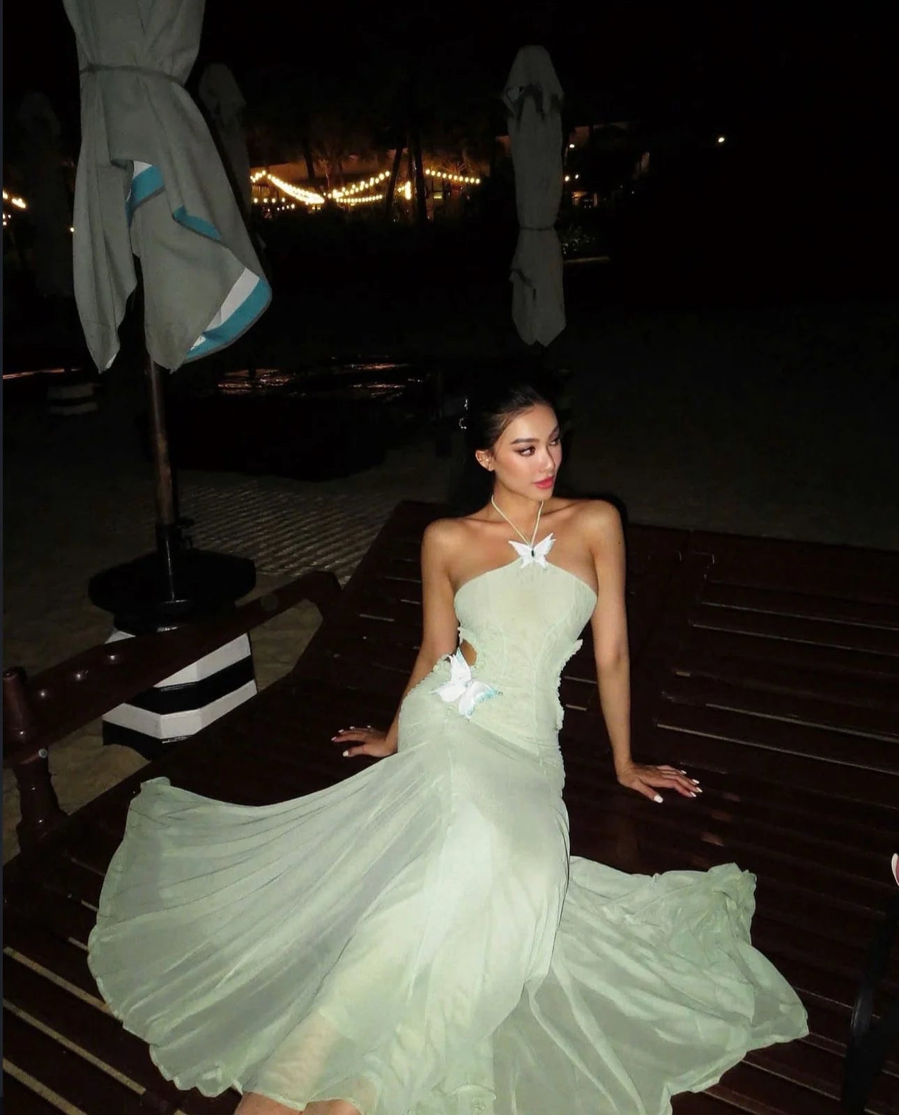 Huelleyrose Darya Dress - Green