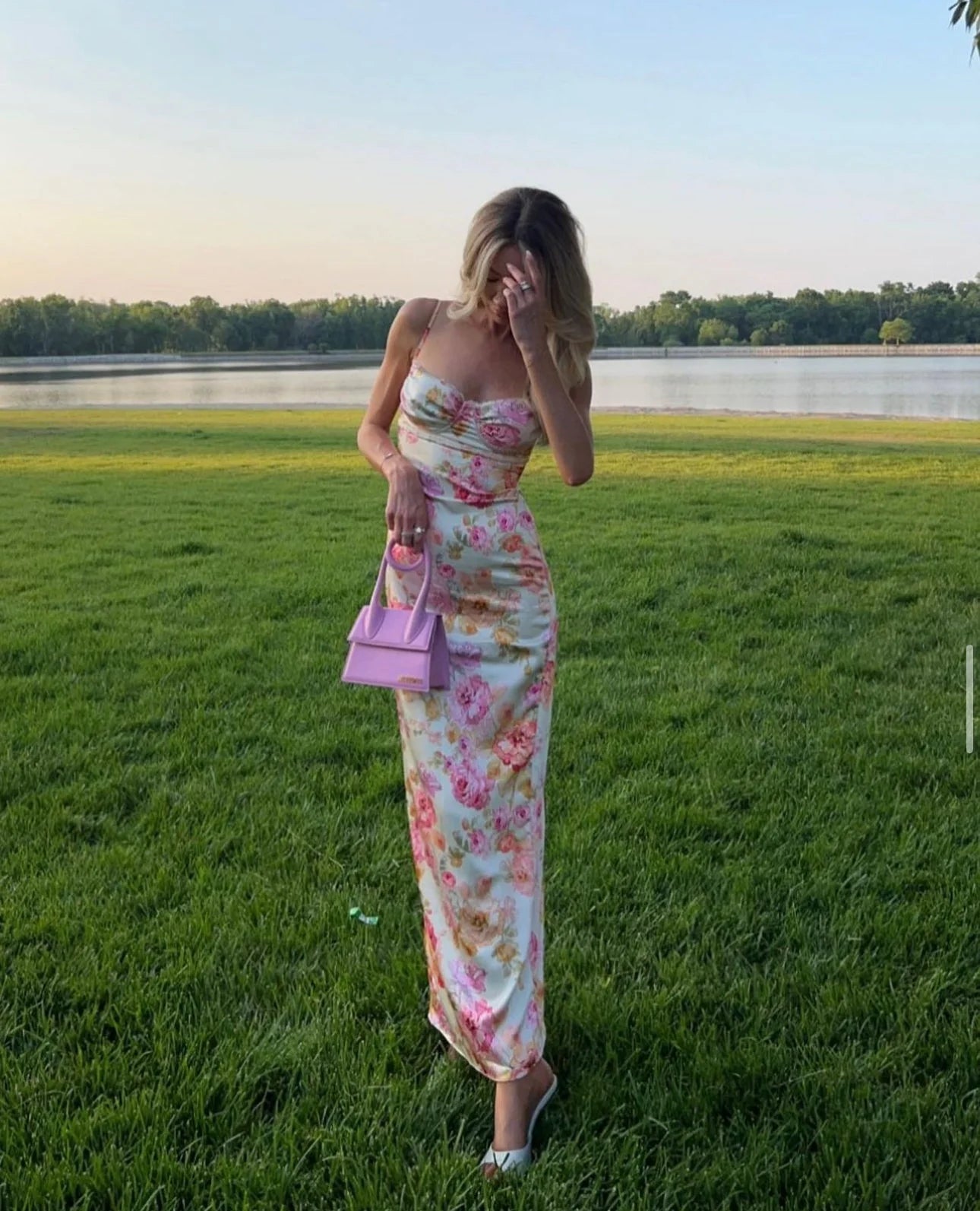 House Of CB Josefina Ivory Floral Maxi Dress