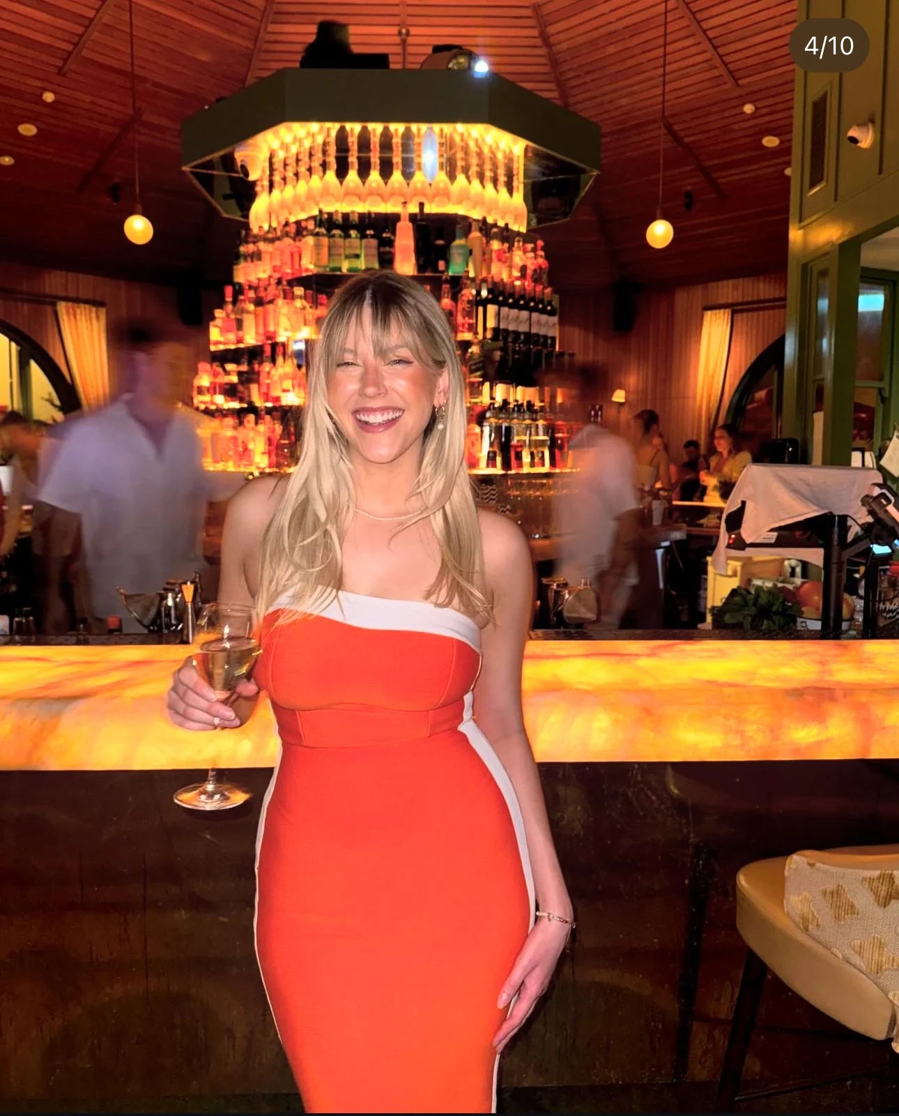 Bianca and Bridgett Ashley Dress - Orange