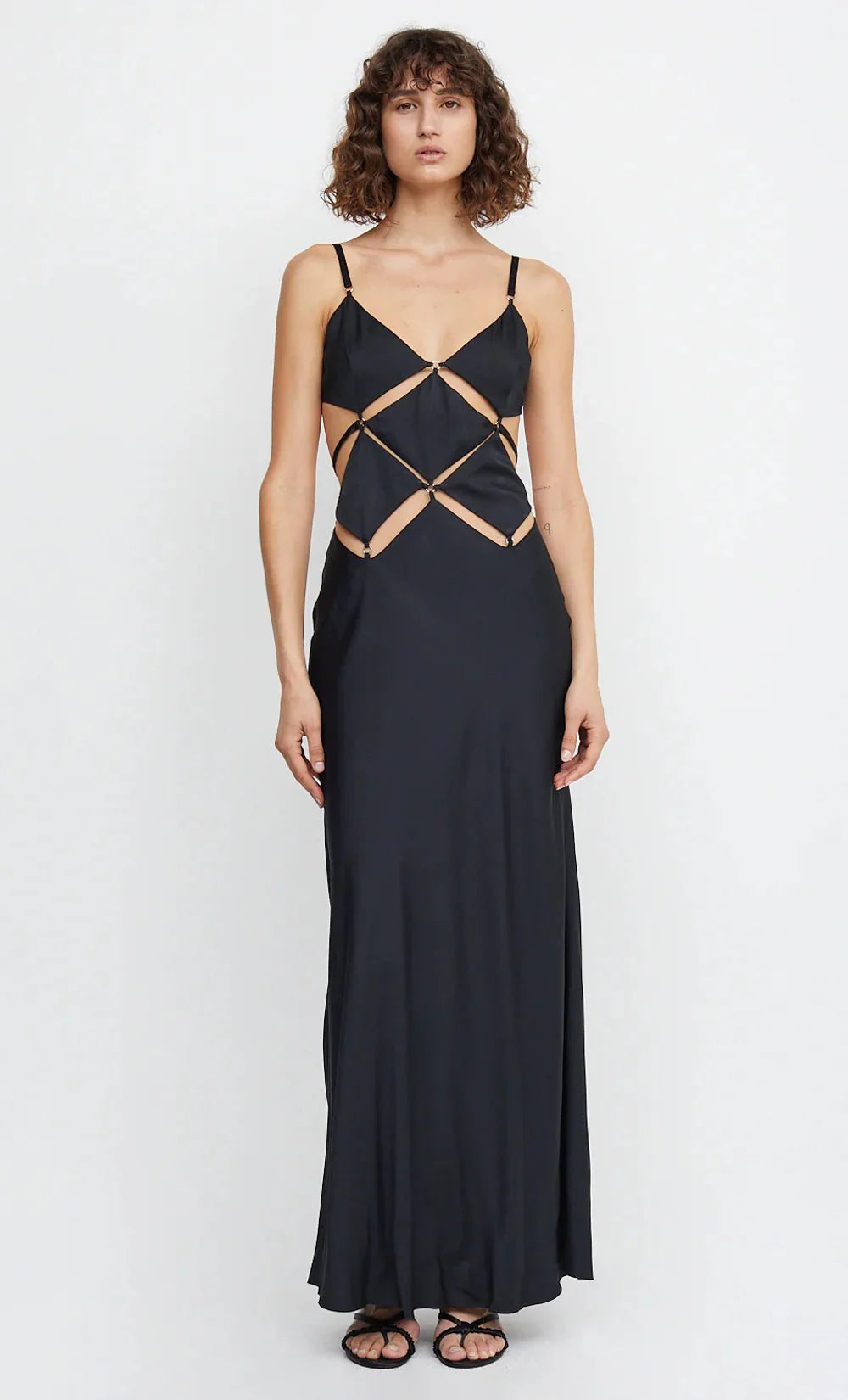 Bec & Bridge Diamond Days Strap Maxi Dress - Black