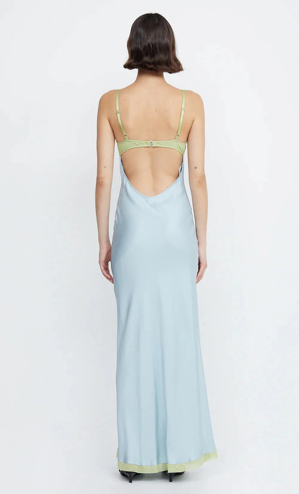 Bec & Bridge Joelle Maxi Dress - Cloud Blue/Pear