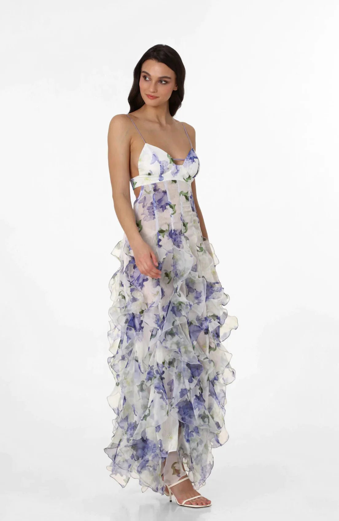 Menti Iris Flower Maxi Dress