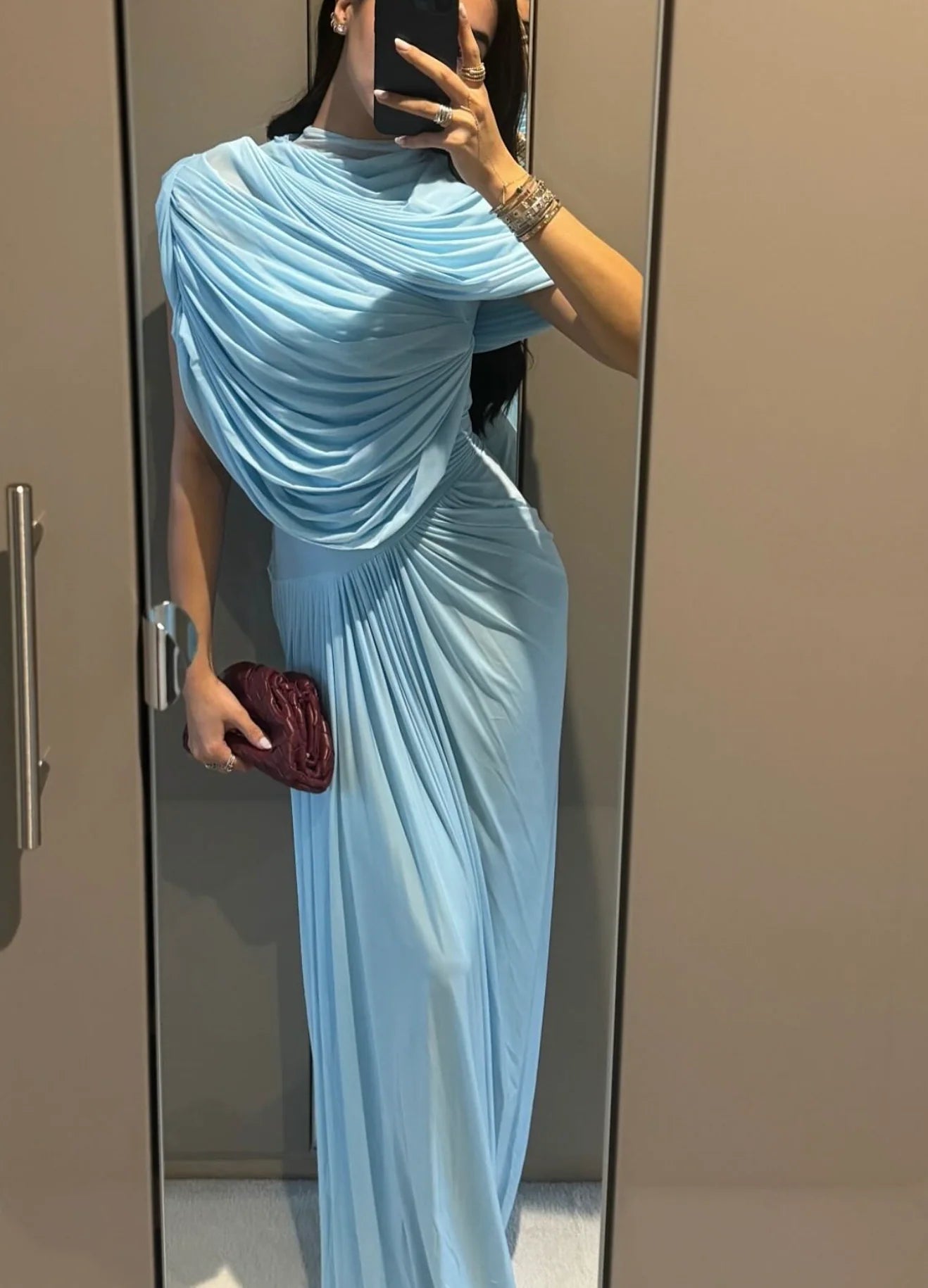 Deme By Gabriella Jasmine Maxi Dress - Baby Blue