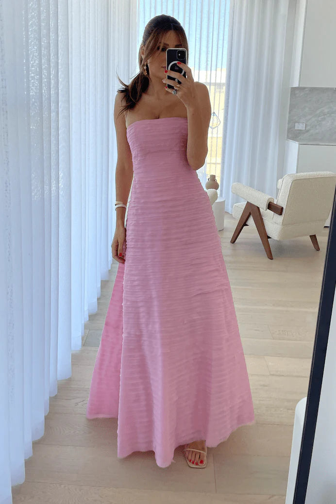 Aje Soundscape Maxi Dress - Chalk Pink