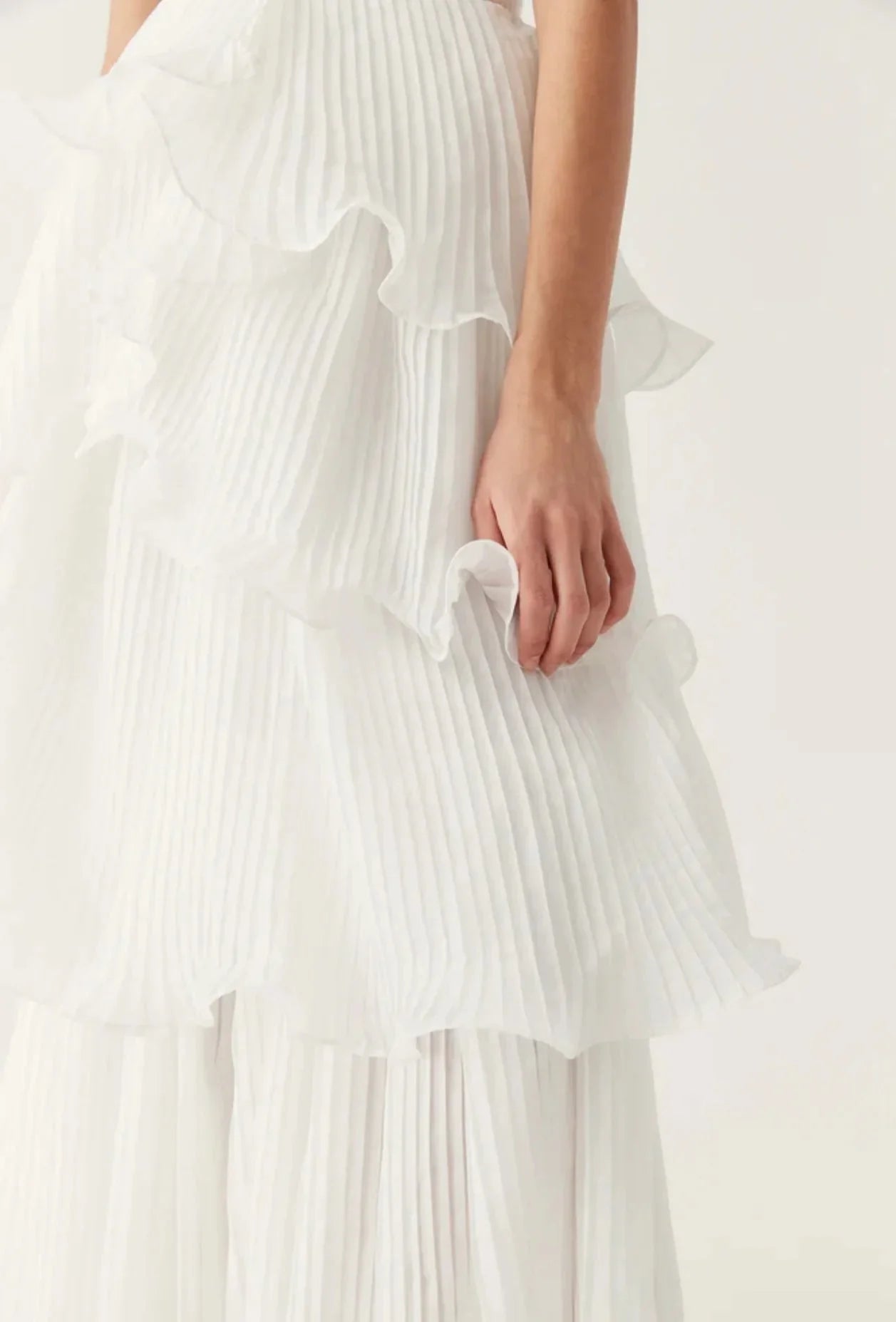 Aje Sunbeam Bustier and Cosmos Tiered Skirt Set