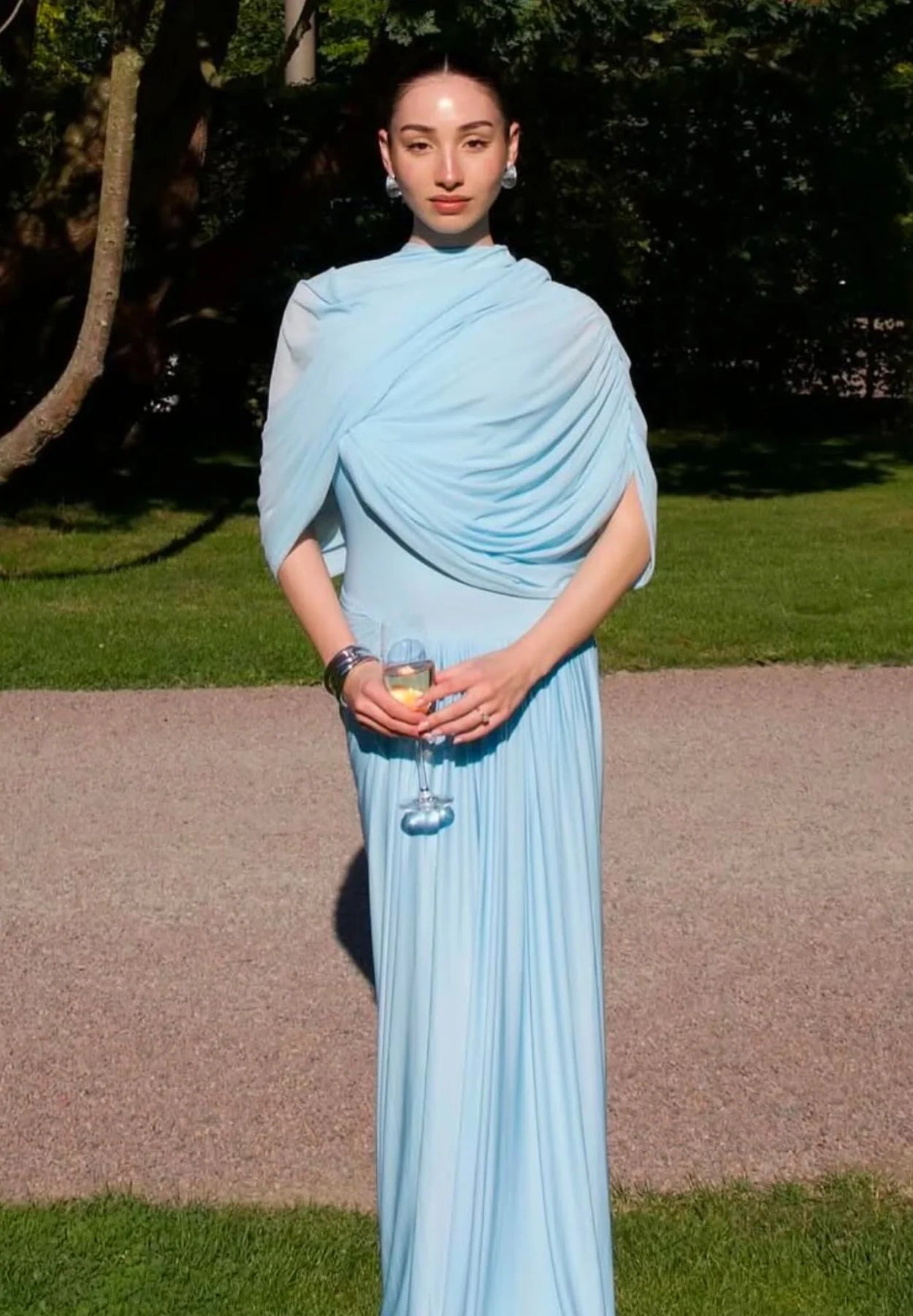 Deme By Gabriella Jasmine Maxi Dress - Baby Blue