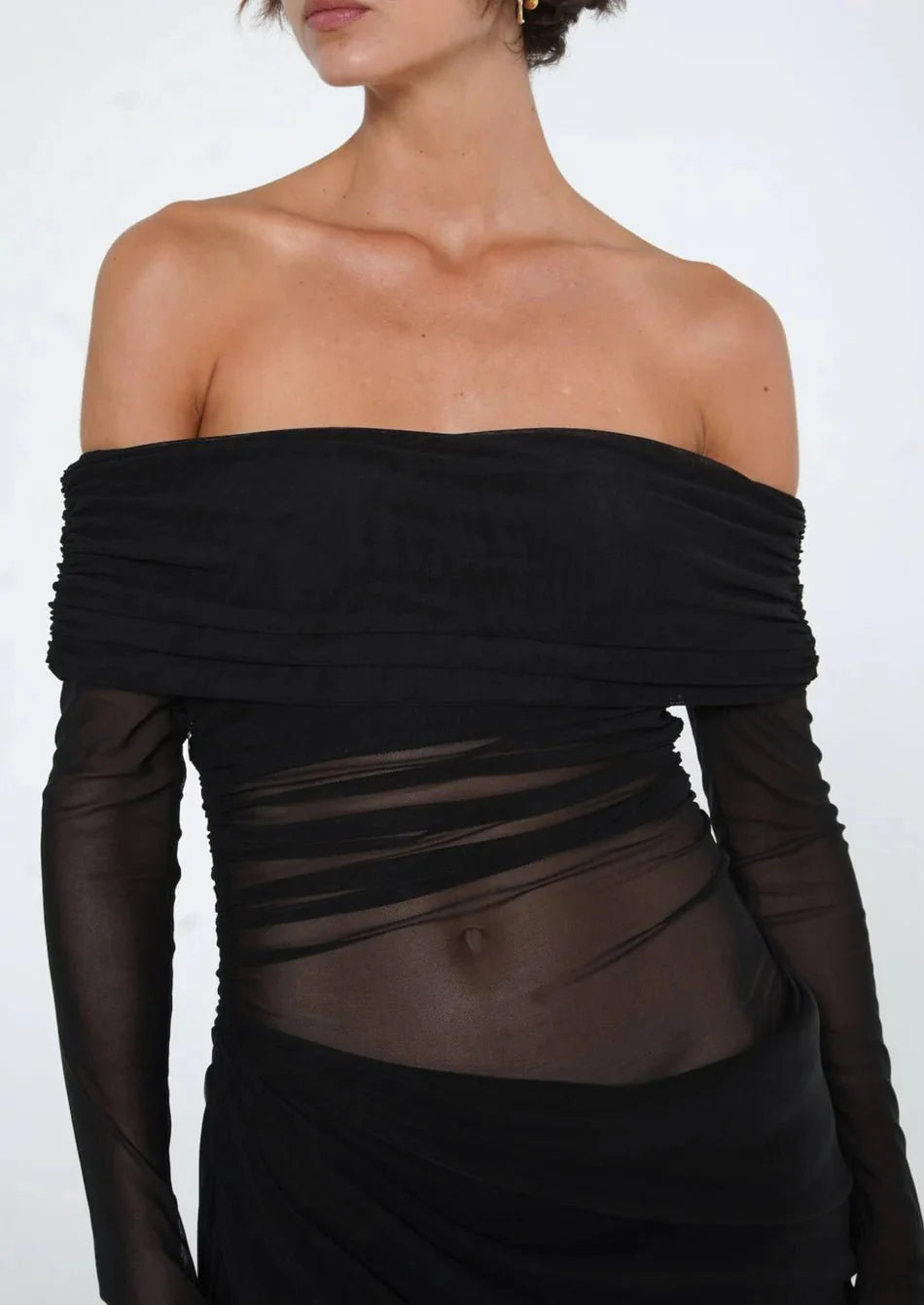 Benni Yasmin Off-Shoulder Maxi Dress