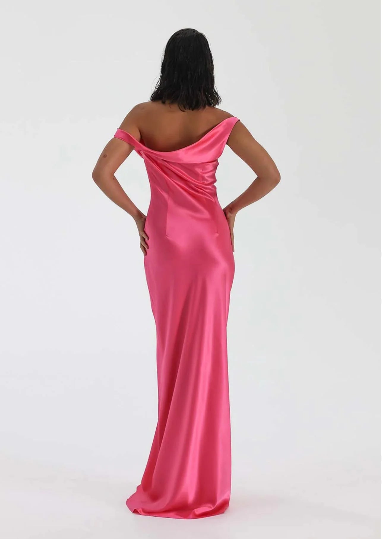 Natalie Rolt Monika Gown - Neon Pink