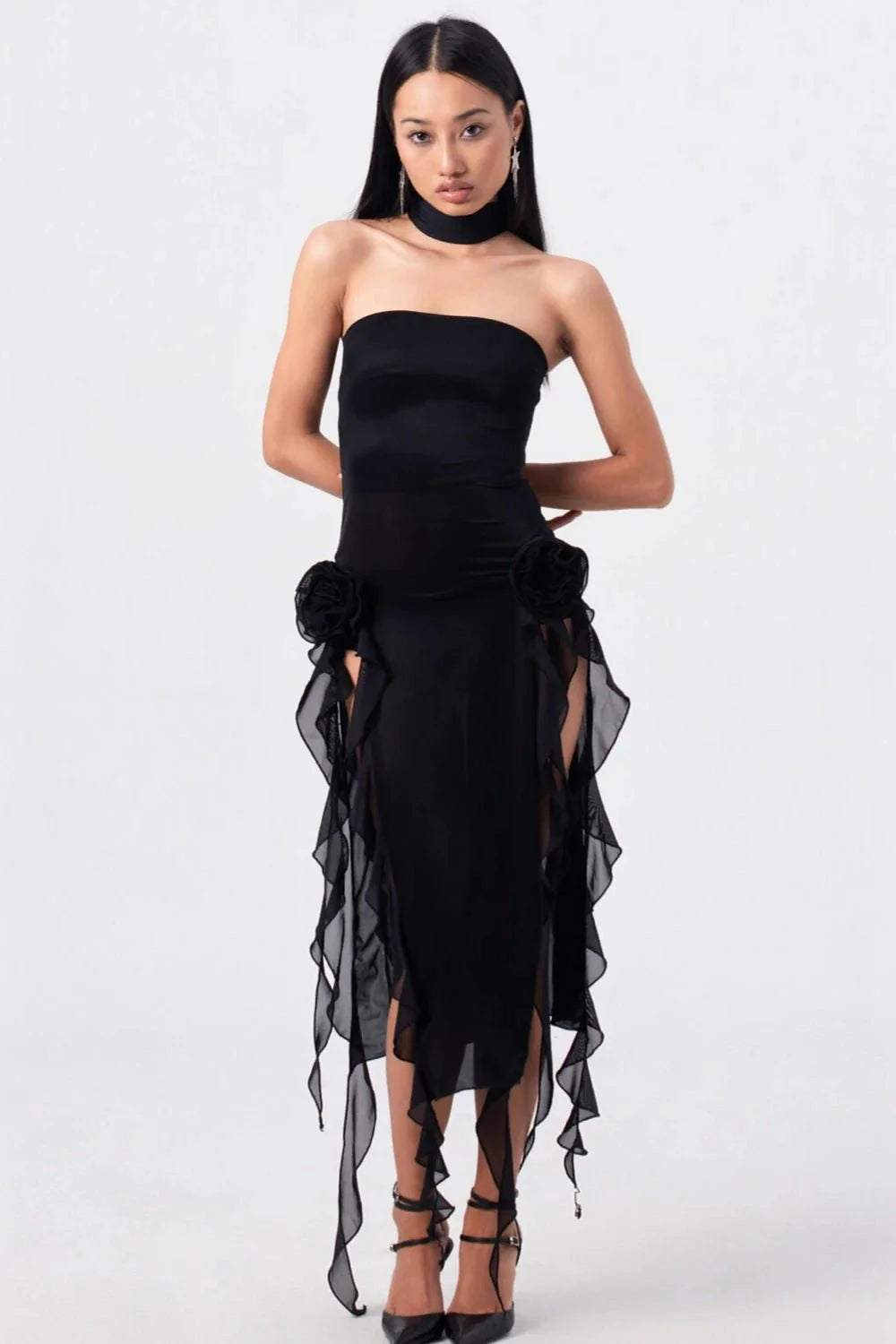 Fanci Club The Thieves Evening Dress - Black