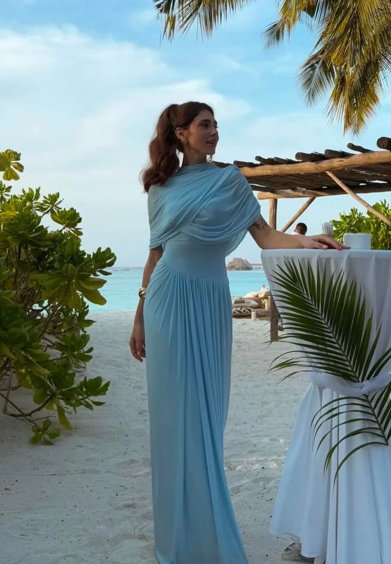 Deme By Gabriella Jasmine Maxi Dress - Baby Blue