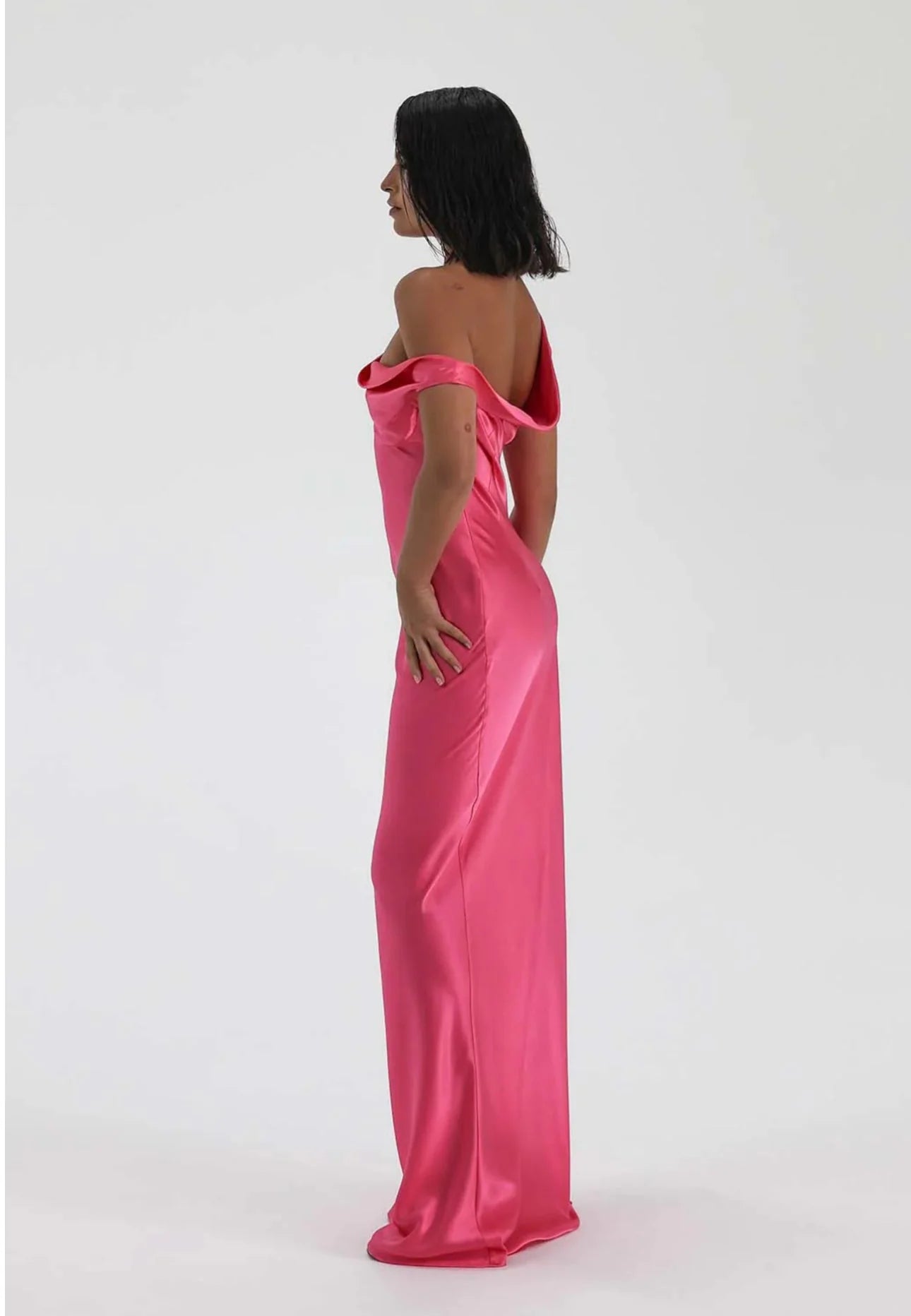 Natalie Rolt Monika Gown - Neon Pink