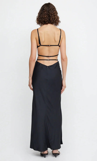 Bec & Bridge Diamond Days Strap Maxi Dress - Black