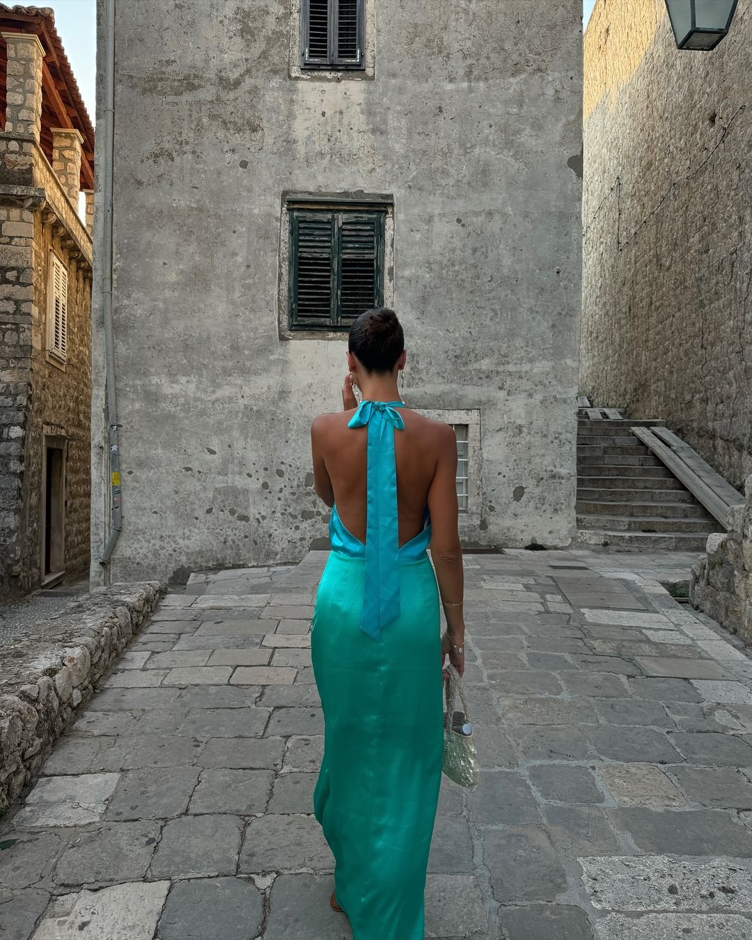 The Wolf Gang Oahu Slip Dress - Aquamarine