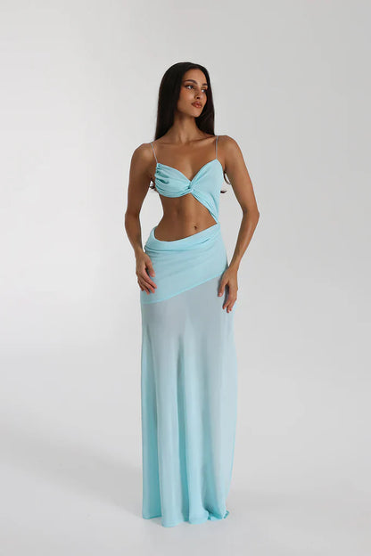 Natalie Rolt Dahlia Dress - Baby Blue