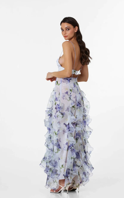Menti Iris Flower Maxi Dress