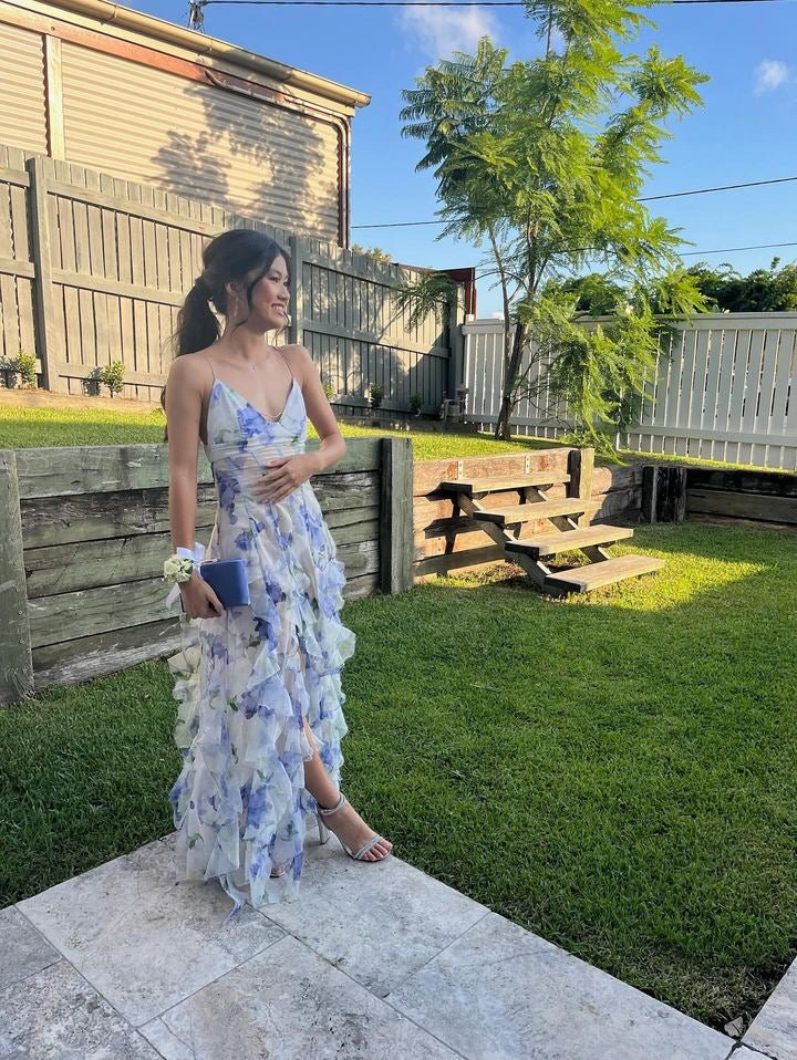 Menti Iris Flower Maxi Dress