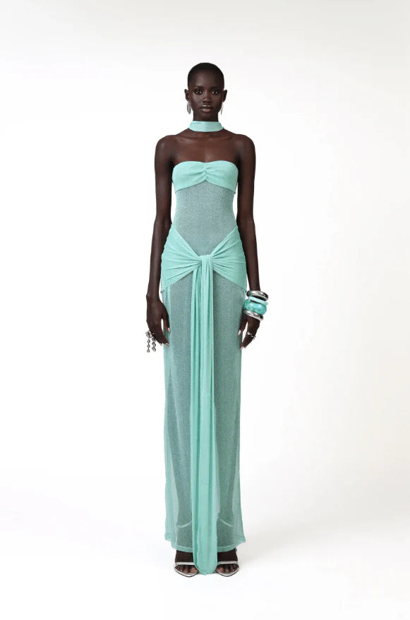 Khanums Kesca Maxi Gown - Mint