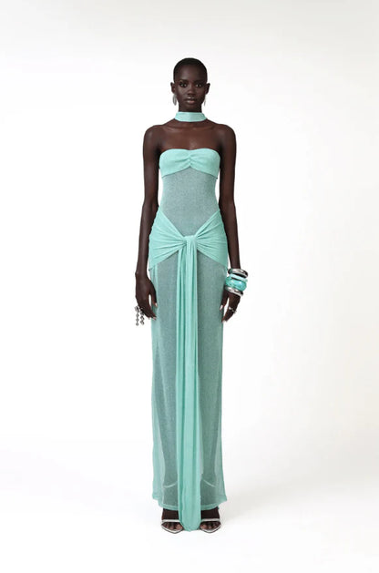 Khanums Kesca Maxi Gown - Mint