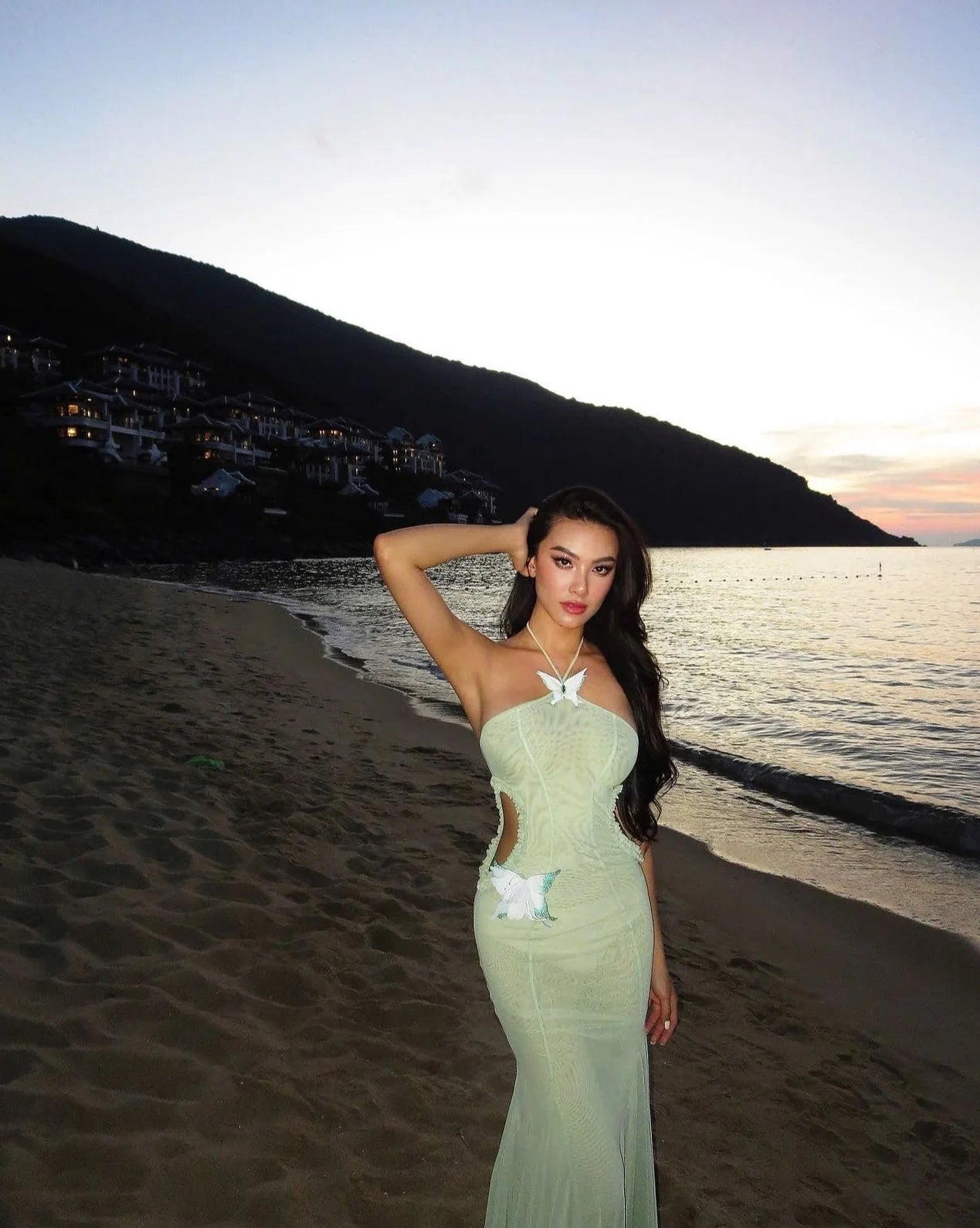 Huelleyrose Darya Dress - Green