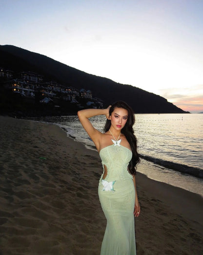 Huelleyrose Darya Dress - Green