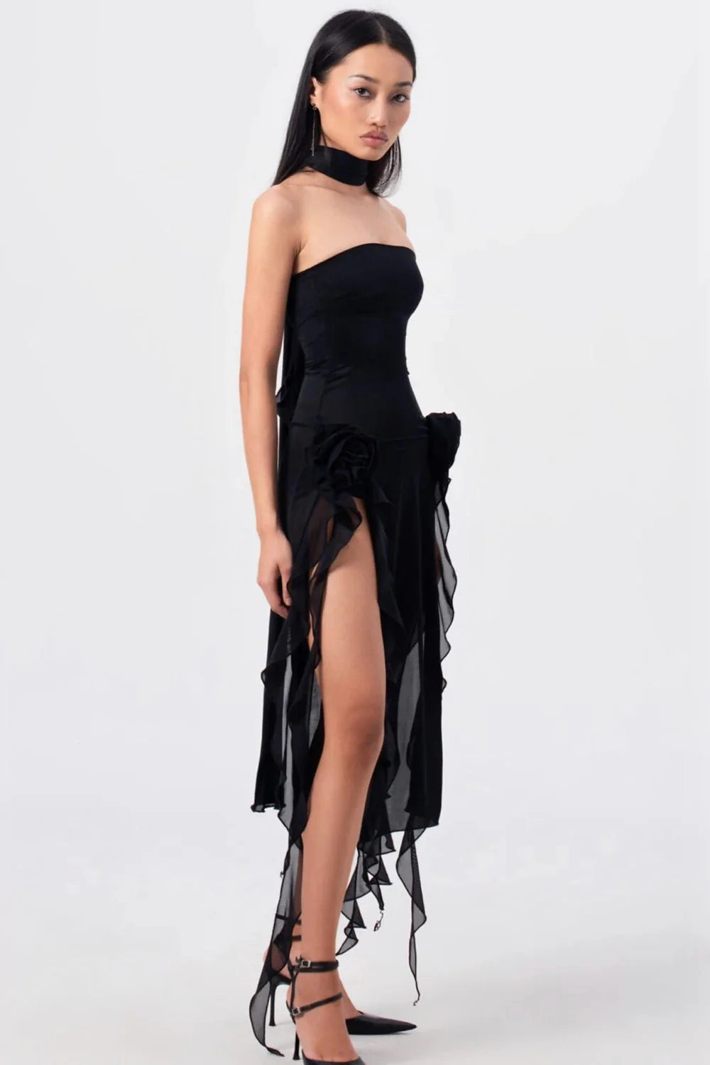 Fanci Club The Thieves Evening Dress - Black