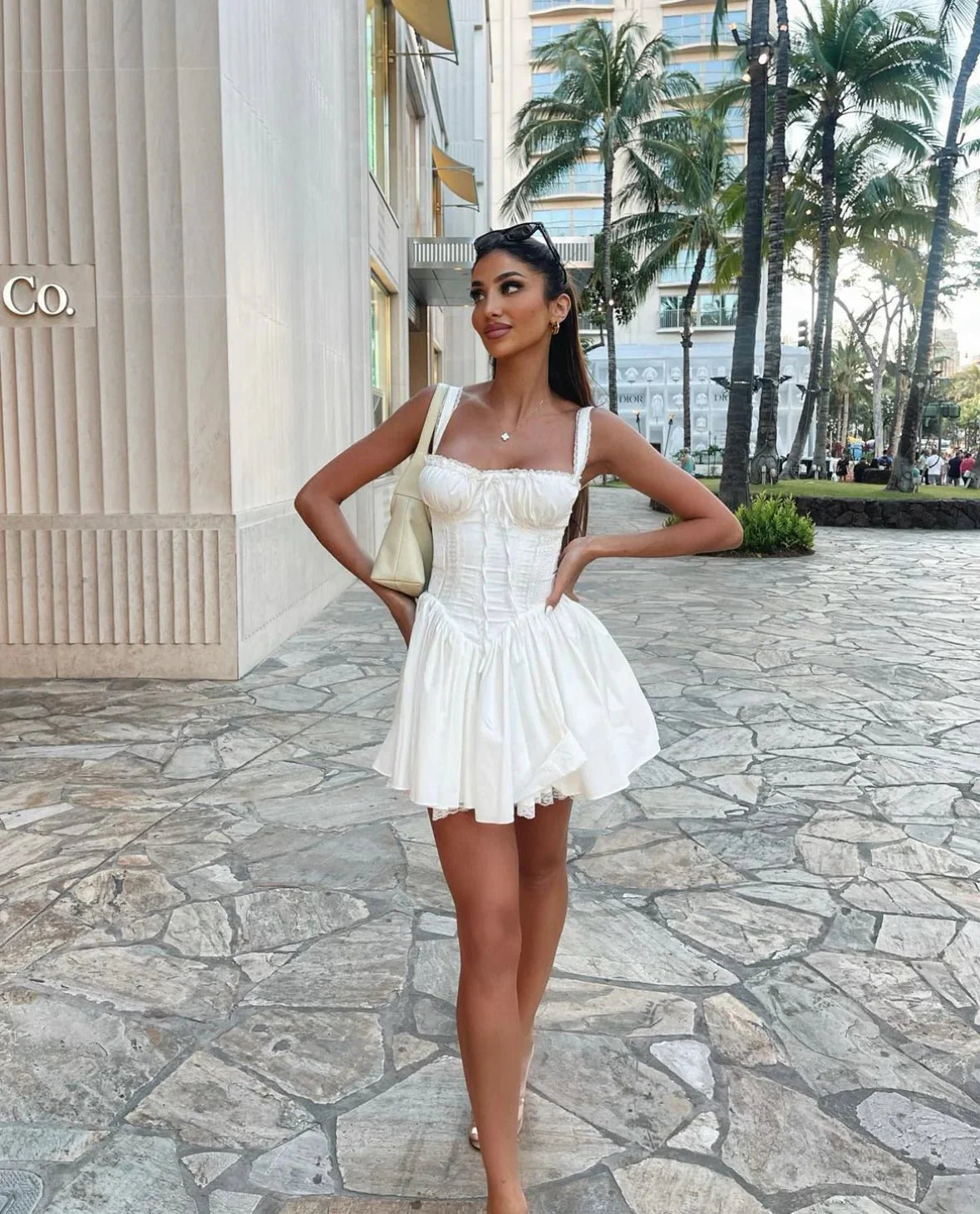 House Of CB Pietra Mini Dress - White