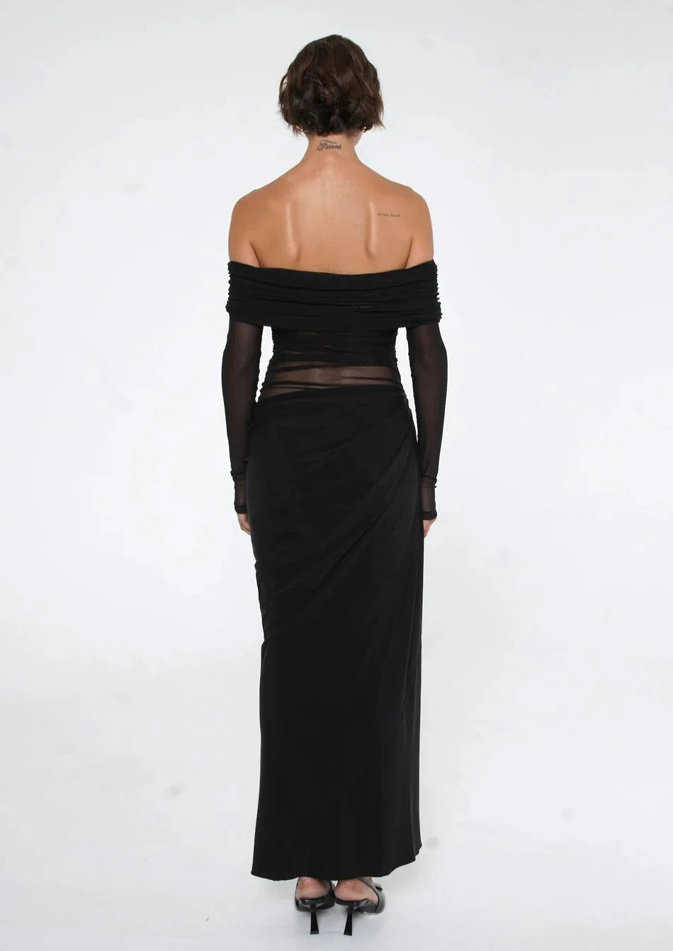 Benni Yasmin Off-Shoulder Maxi Dress
