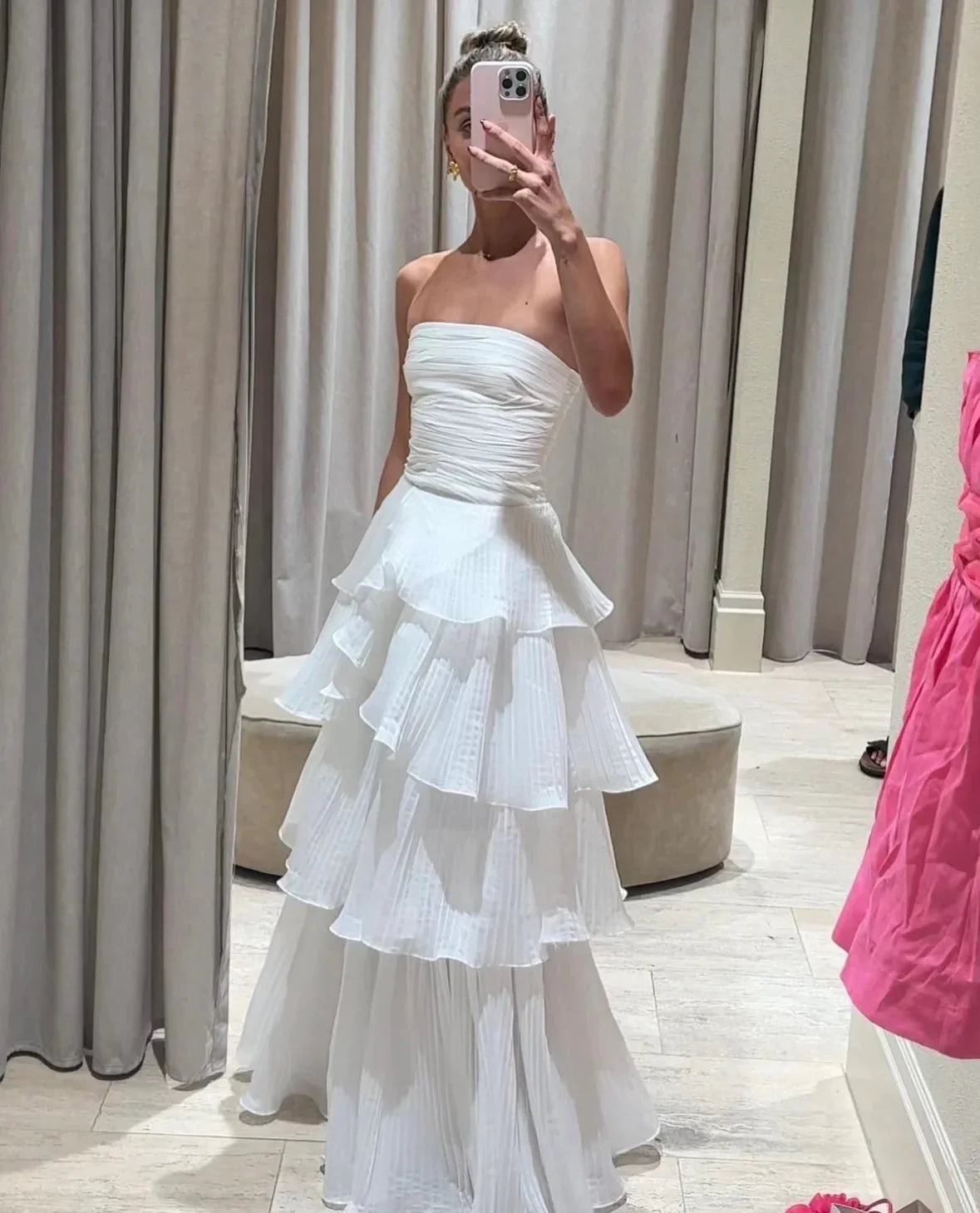 Aje Sunbeam Bustier and Cosmos Tiered Skirt Set