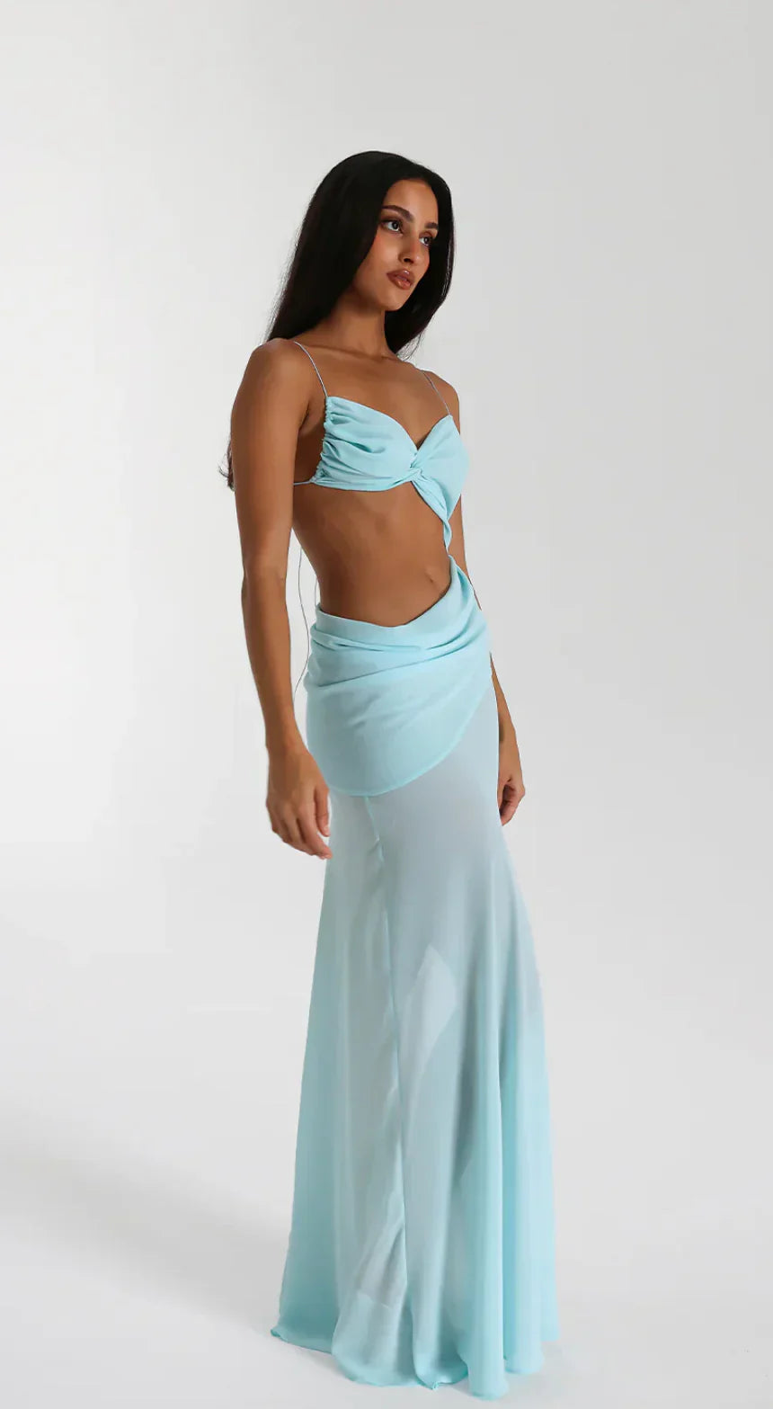 Natalie Rolt Dahlia Dress - Baby Blue
