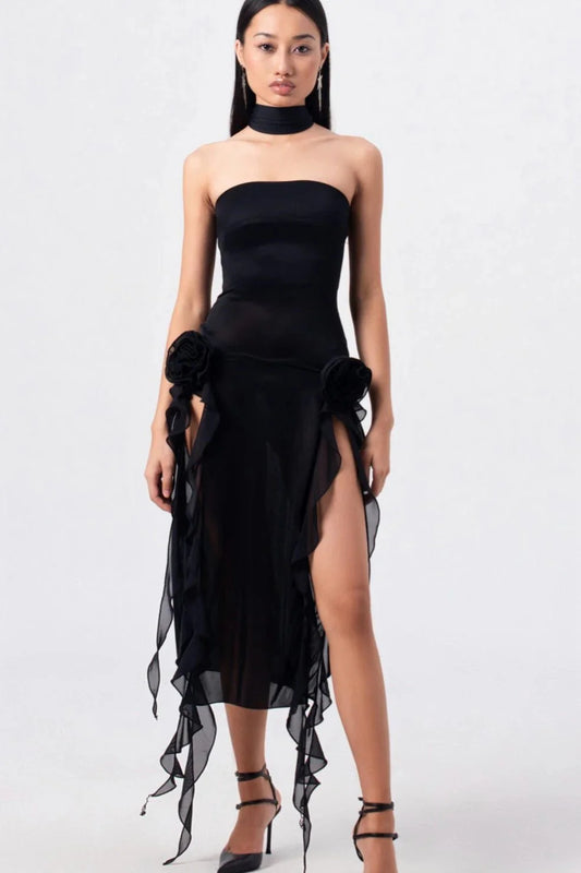 Fanci Club The Thieves Evening Dress - Black
