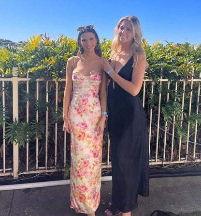 House Of CB Josefina Ivory Floral Maxi Dress