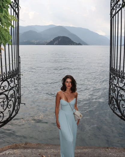 House Of CB Marcella Pleated Maxi Dress